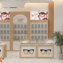 Thiết kế cửa hàng kính mắt anh Đạt ở Nam Định tối ưu công năng